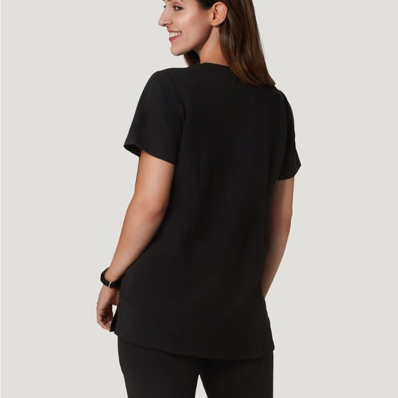 Mandala Maternity Scrub Top - Vneck, one pocket - Picture 2 of 2